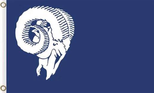 Los Angeles Rams Club Sports Flag 3X5 Ft Polyester Banner USA 90x150cm by flagsjustdoit
