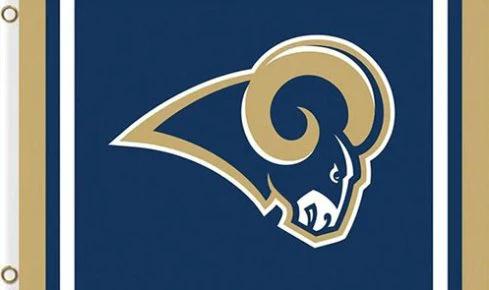 Los Angeles Rams Stripe Flag 3X5 Ft Polyester Banner USA 90x150cm by flagsjustdoit