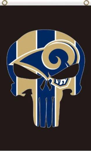Los Angeles Rams Vertical Flag 3X5 Ft Polyester Banner USA 90x150cm by flagsjustdoit