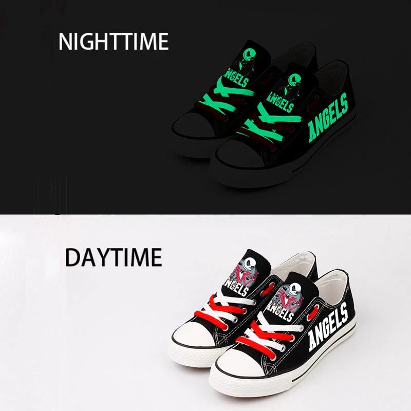Los Angeles Angels Limited Print Low Top Canvas Shoes Sport Sneakers For Men Women Fans by Crocs
