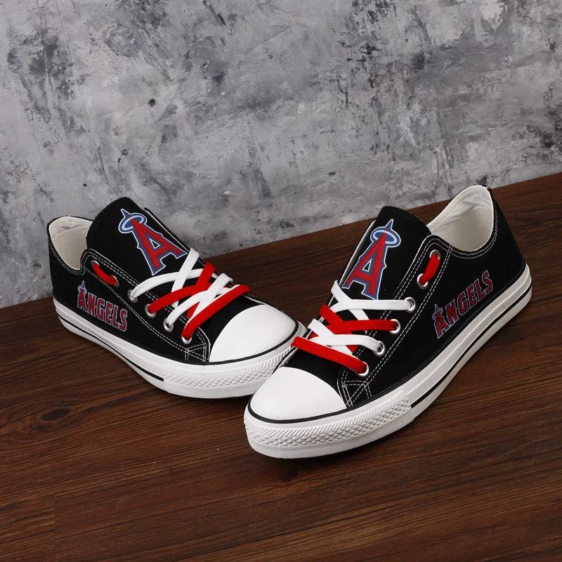 Los Angeles Angels Limited Print Low Top Canvas Shoes Sport Sneakers For Men Women Fans by Crocs