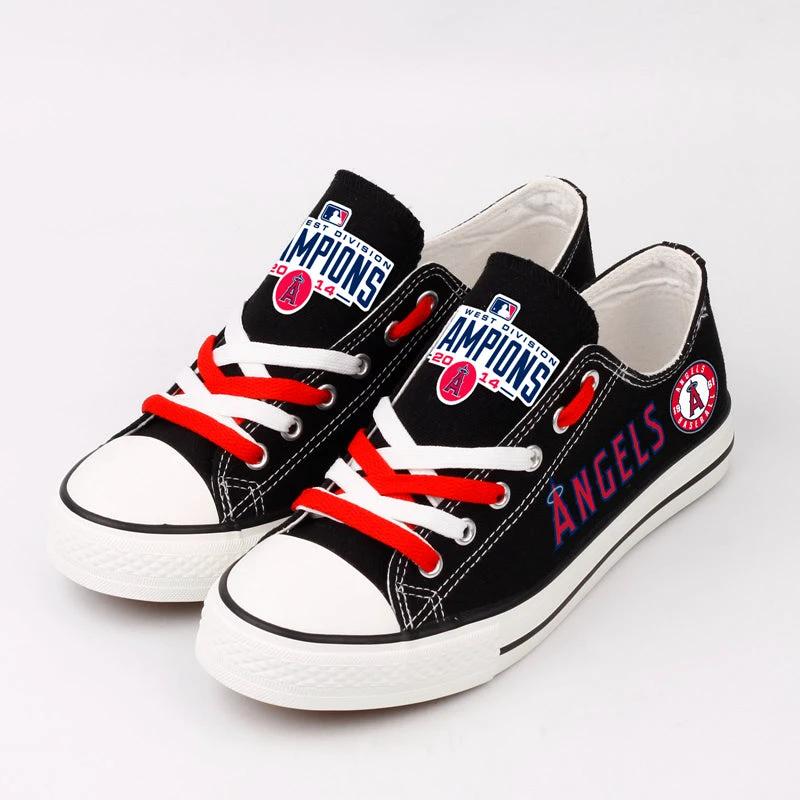 Los Angeles Angels Limited Print Low Top Canvas Shoes Sport Sneakers For Men Women Fans by Crocs