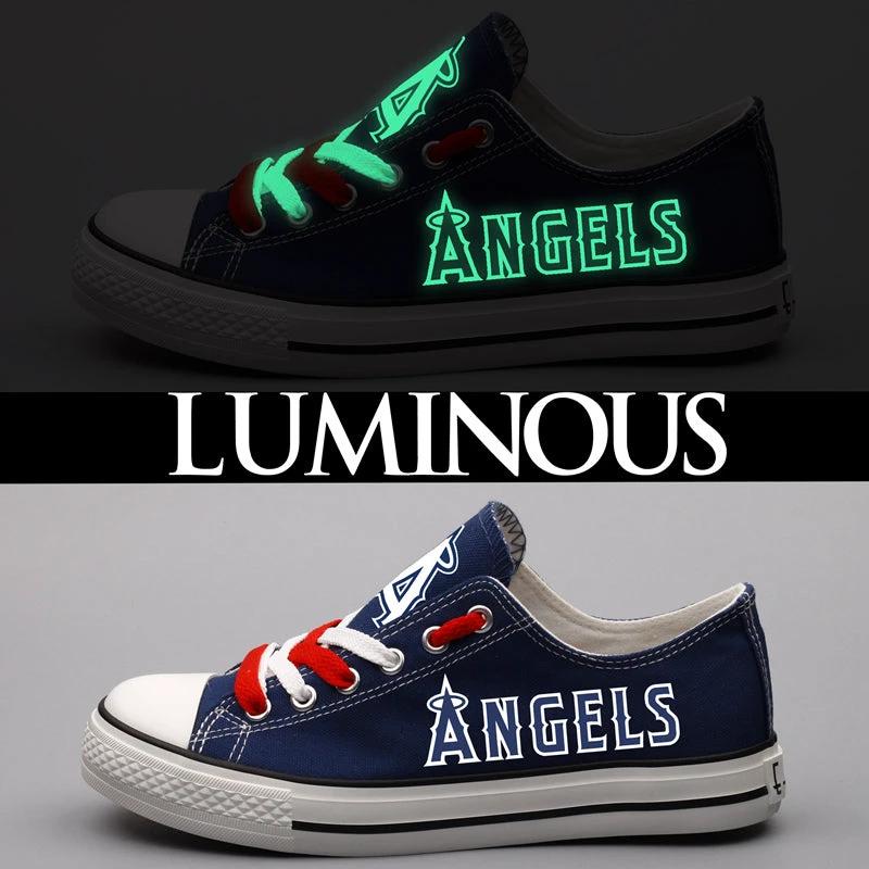 Los Angeles Angels Limited Print Low Top Canvas Shoes Sport Sneakers For Men Women Fans by Crocs