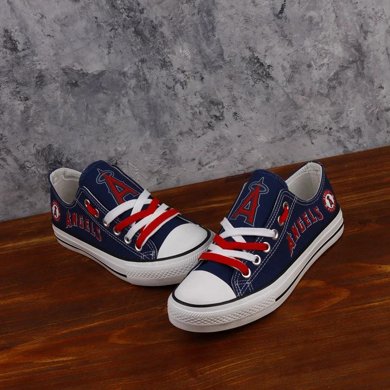 Los Angeles Angels Limited Print Low Top Canvas Shoes Sport Sneakers For Men Women Fans by Crocs