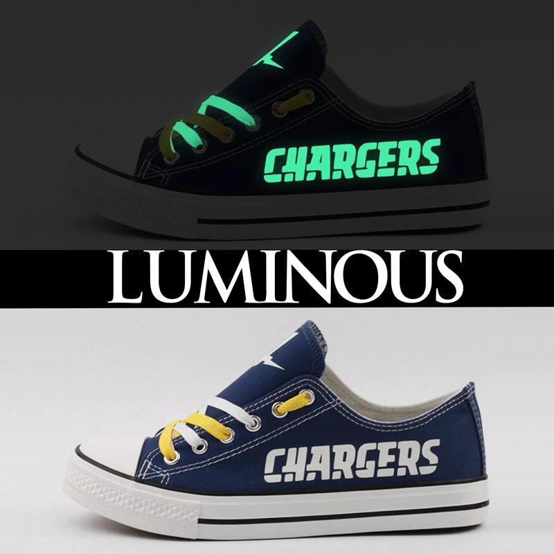 Los Angeles Chargers Low Top Canvas Sport Sneakers Shoes For Men Women Fans by Crocs
