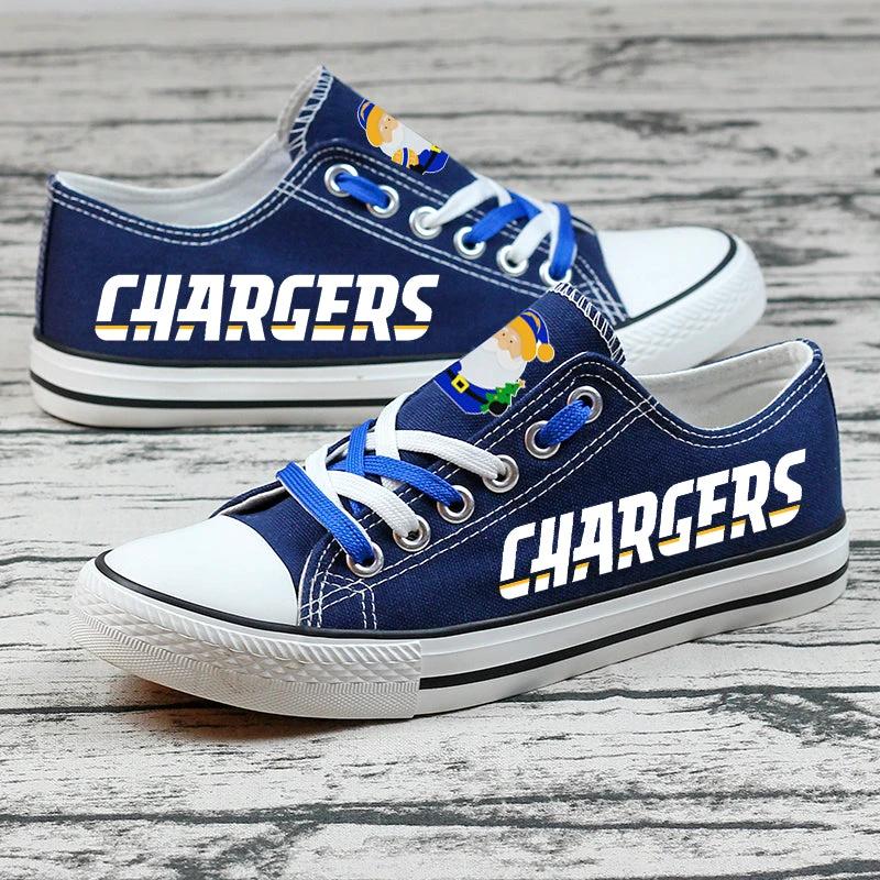 Los Angeles Chargers Low Top Canvas Sport Sneakers Shoes For Men Women Fans by Crocs