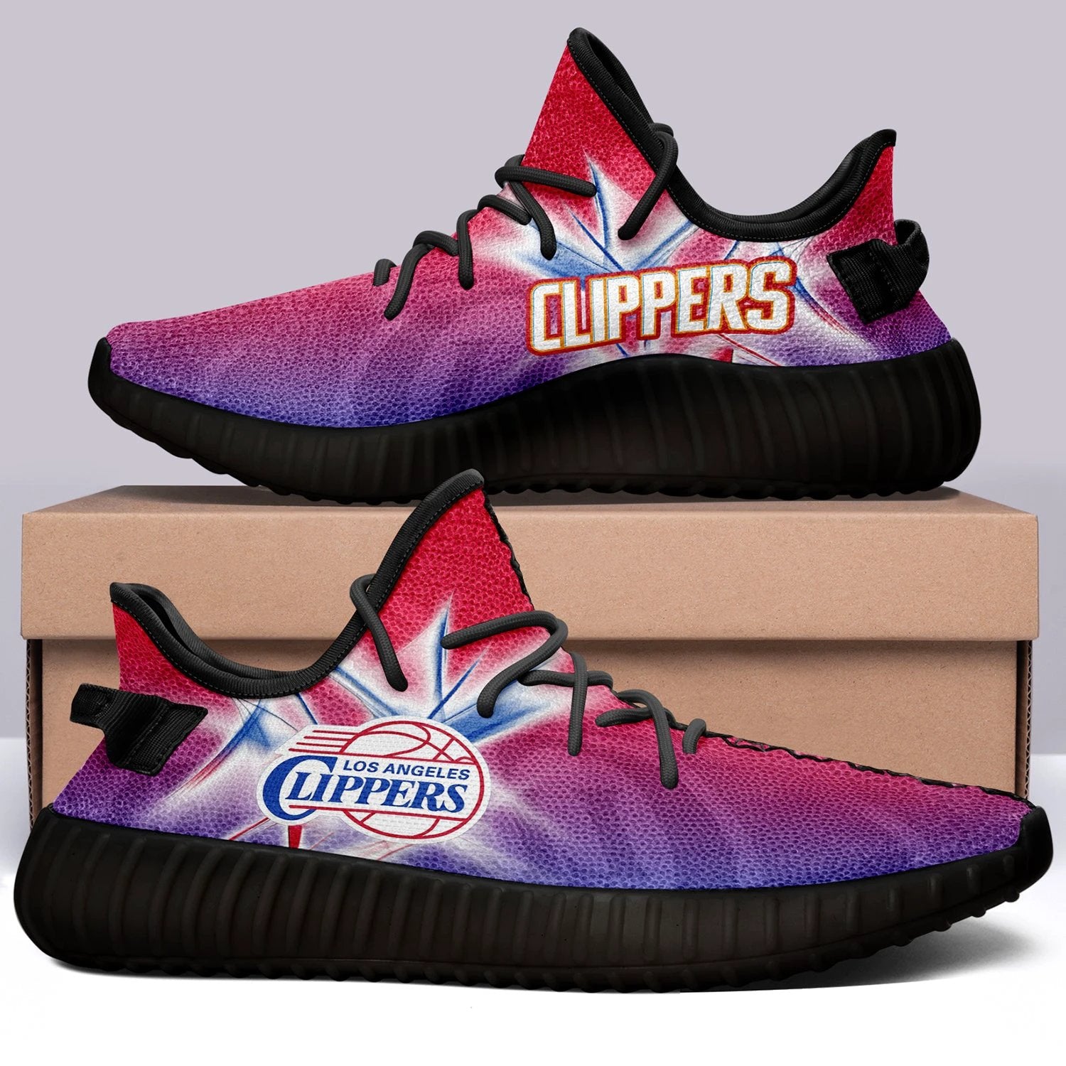 Los Angeles Clippers V2 NBA 350v Yeezy Sneakers For Men Women Fans by Crocs