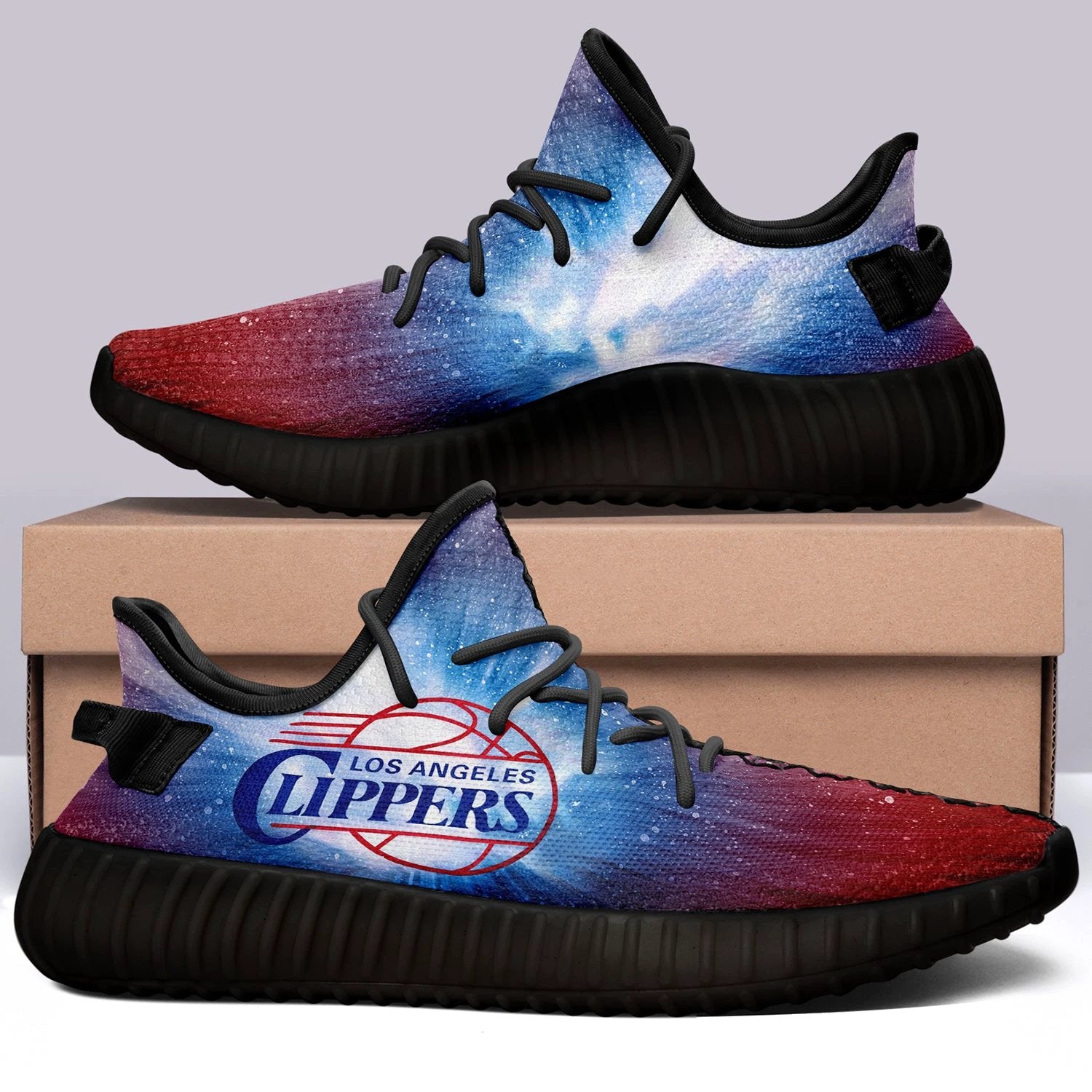 Los Angeles Clippers V2 NBA 350v Yeezy Sneakers For Men Women Fans by Crocs
