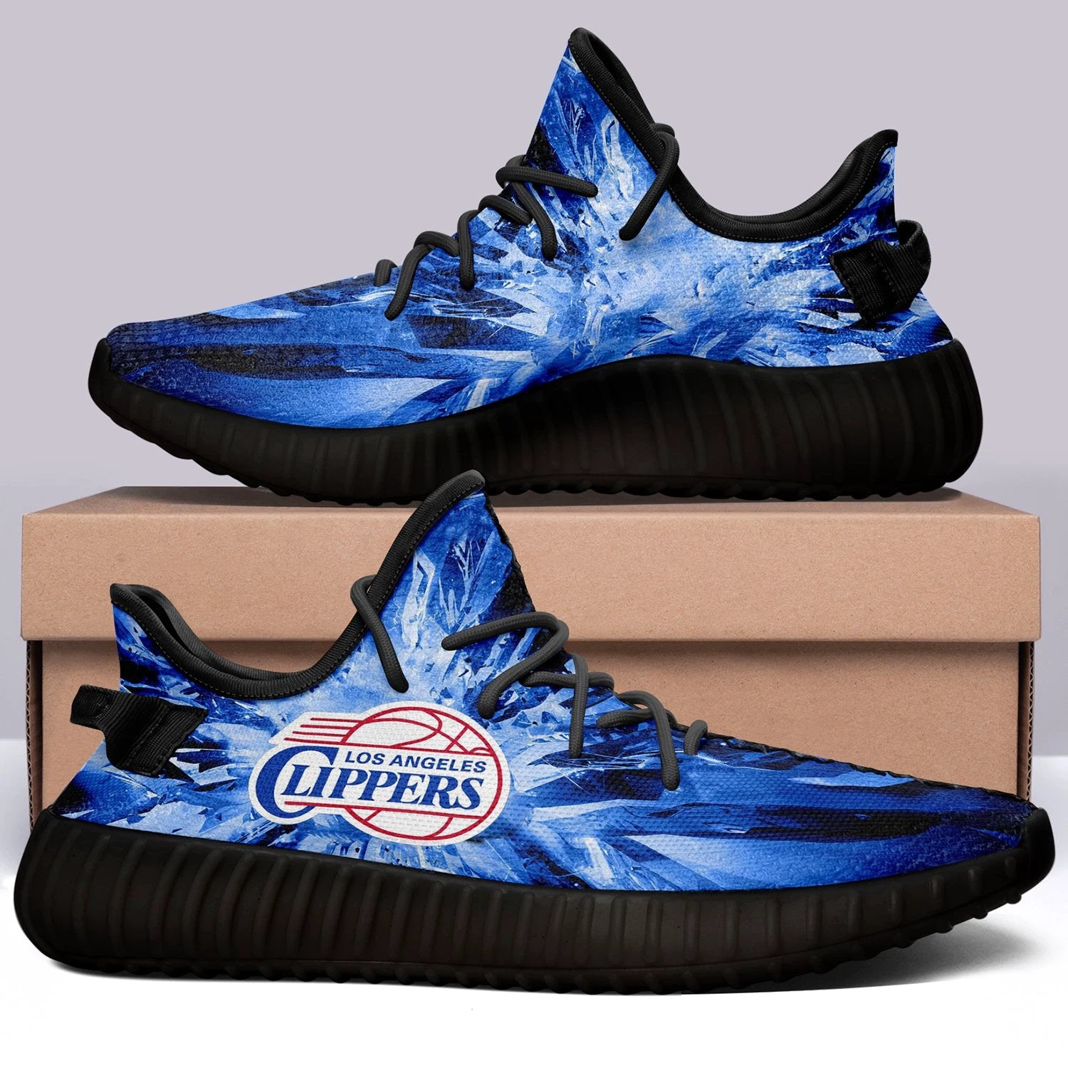 Los Angeles Clippers V2 NBA 350v Yeezy Sneakers For Men Women Fans by Crocs