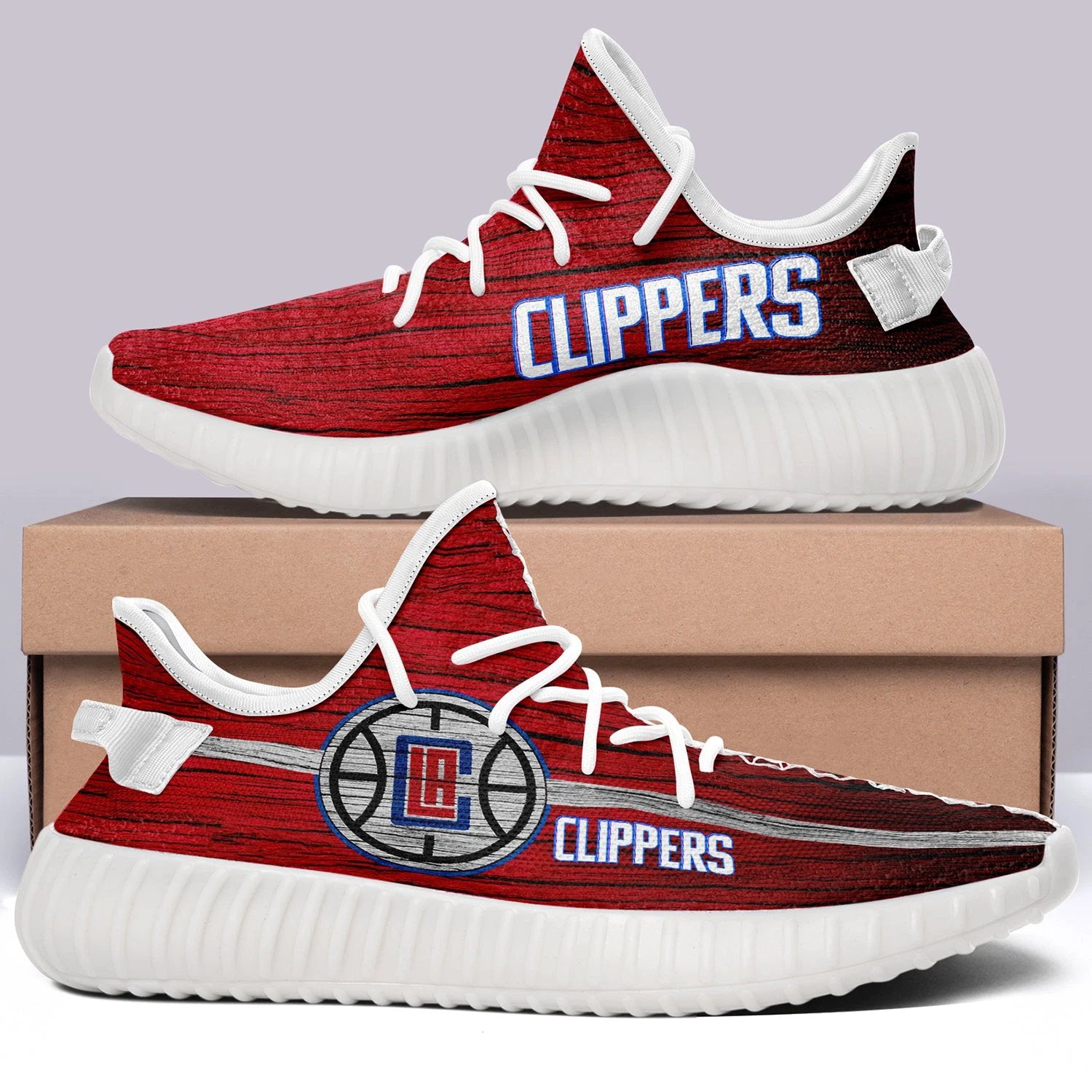 Los Angeles Clippers V6 NBA 350v Yeezy Sneakers For Men Women Fans by Crocs
