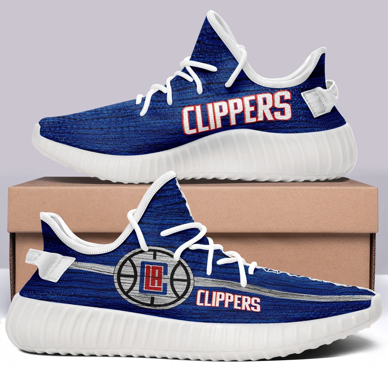 Los Angeles Clippers V6 NBA 350v Yeezy Sneakers For Men Women Fans by Crocs