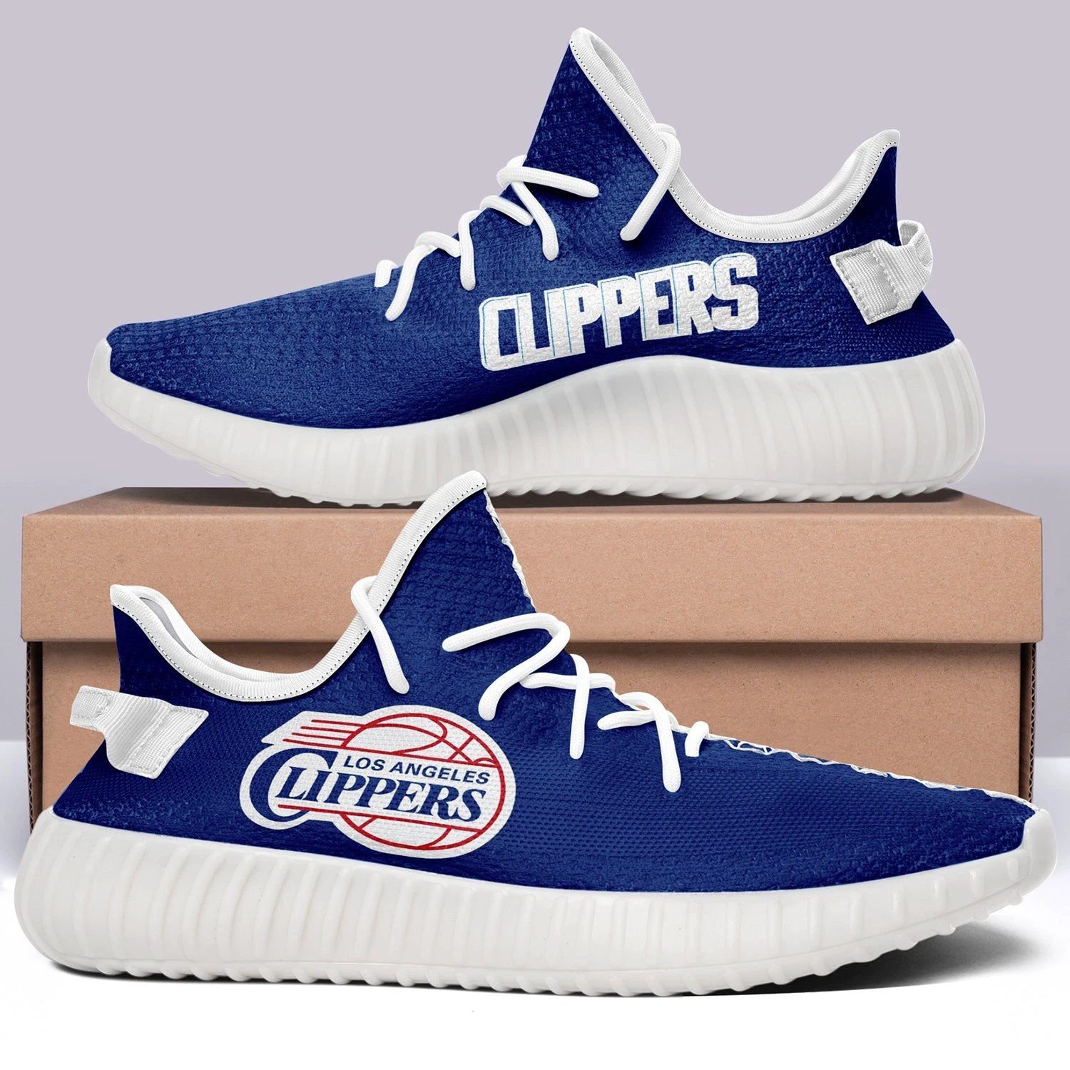 Los Angeles Clippers V6 NBA 350v Yeezy Sneakers For Men Women Fans by Crocs