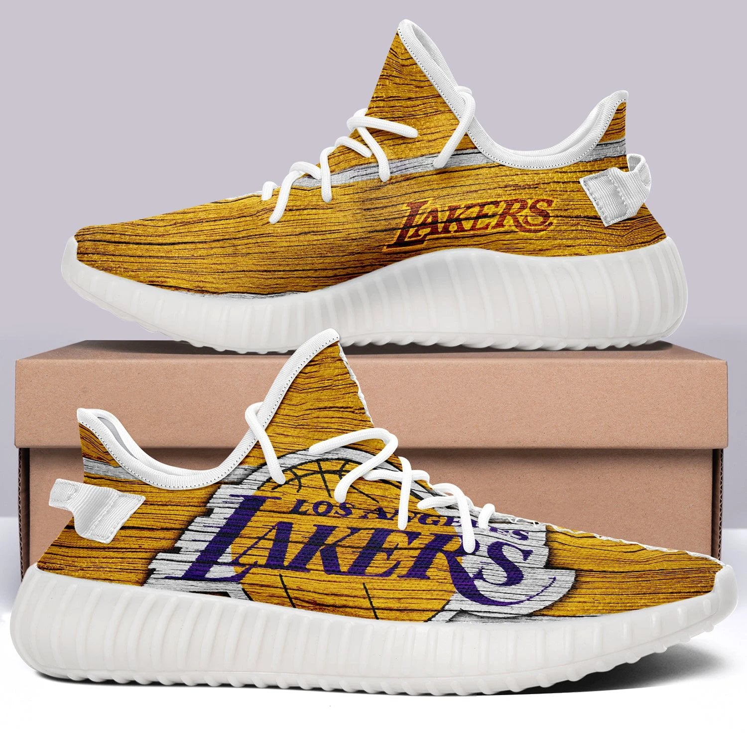 Los Angeles Lakers NBA 350v Yeezy Sneakers For Men Women Fans by Crocs