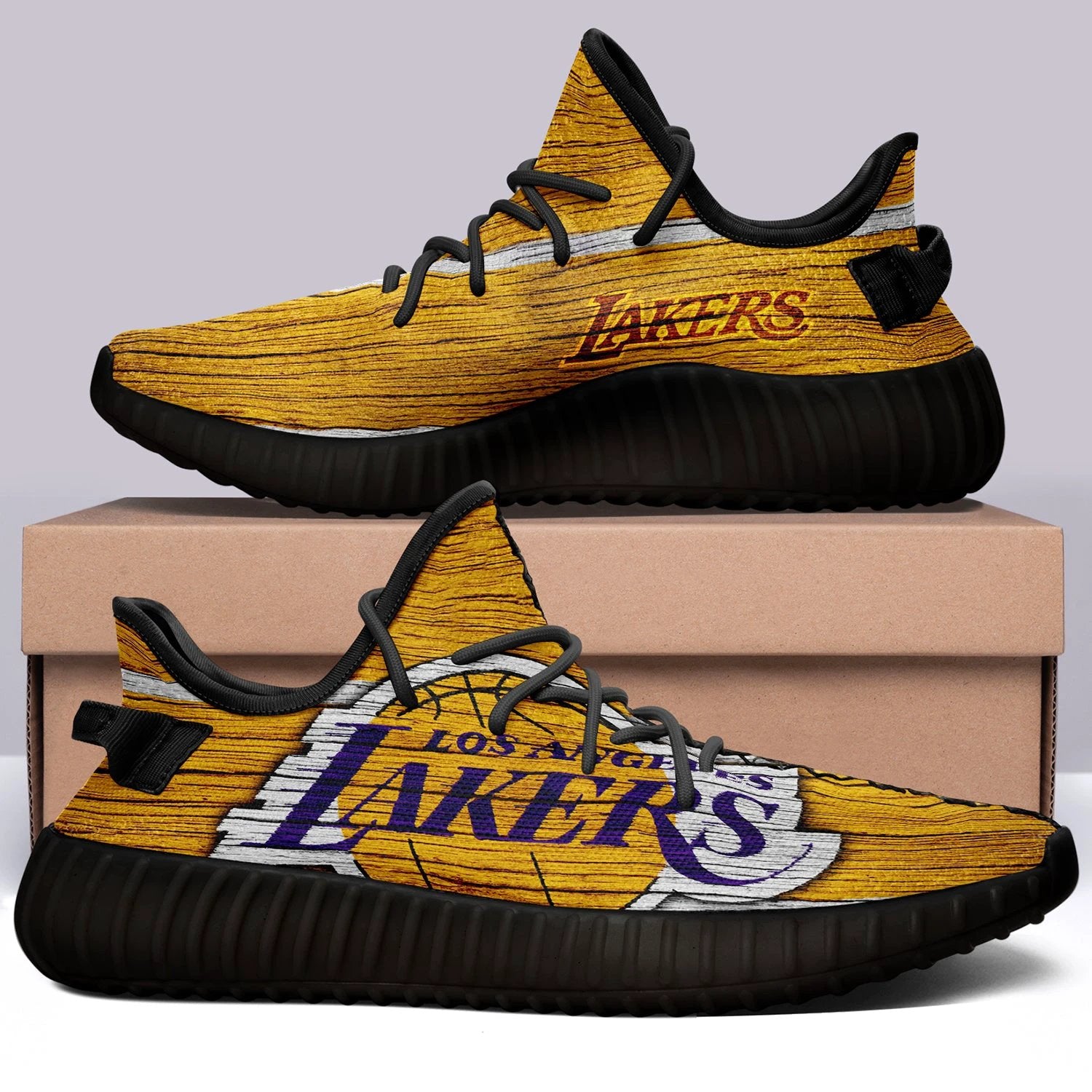 Los Angeles Lakers NBA 350v Yeezy Sneakers For Men Women Fans by Crocs