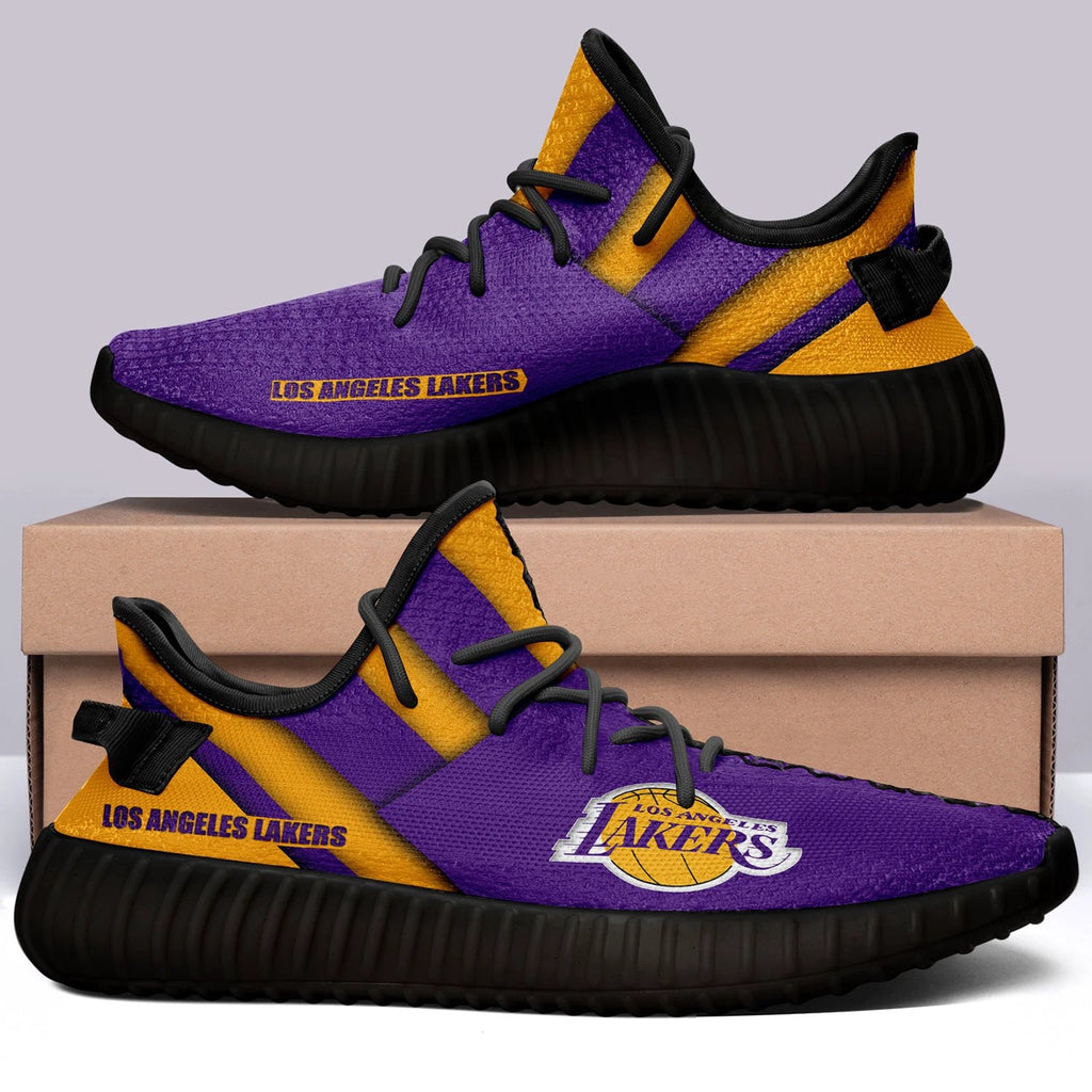 Los Angeles Lakers V8 NBA 350v Yeezy Sneakers For Men Women Fans by Crocs