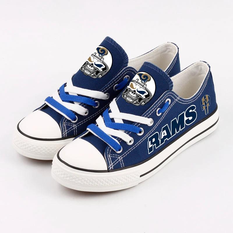 Los Angeles Rams Low Top Canvas Sport Sneakers Shoes For Men Women Fans by Crocs