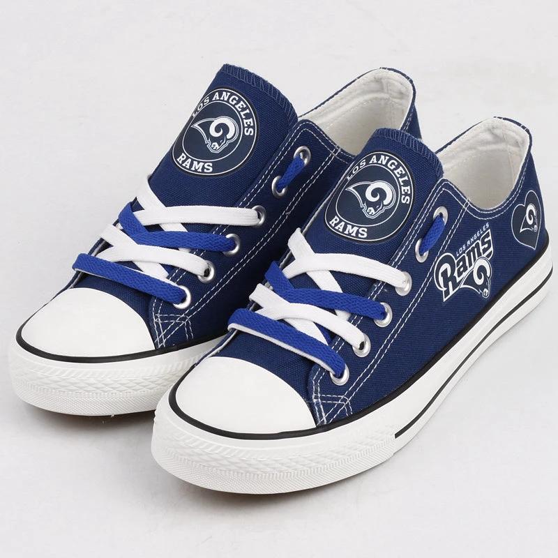 Los Angeles Rams Low Top Canvas Sport Sneakers Shoes For Men Women Fans by Crocs