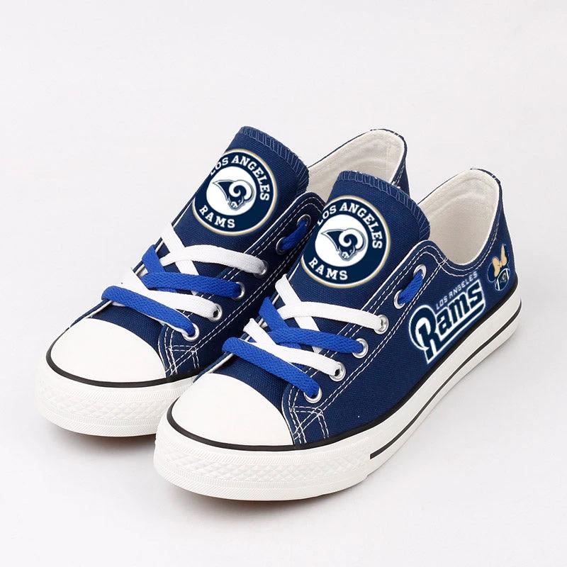 Los Angeles Rams Low Top Canvas Sport Sneakers Shoes For Men Women Fans by Crocs