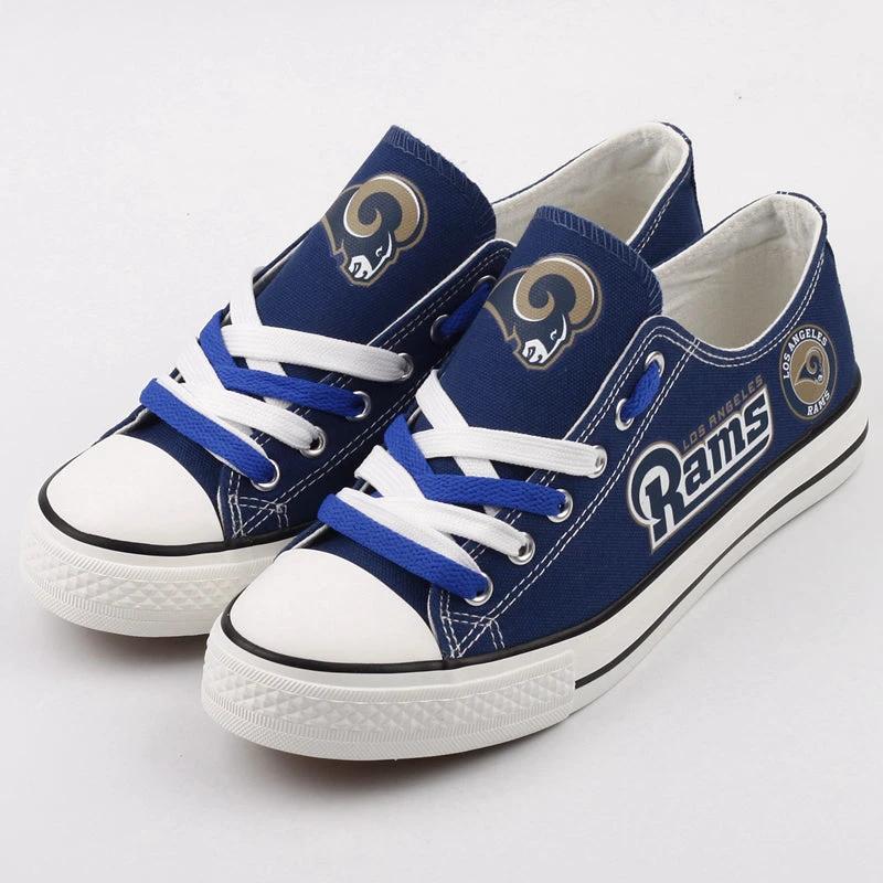 Los Angeles Rams Low Top Canvas Sport Sneakers Shoes For Men Women Fans by Crocs