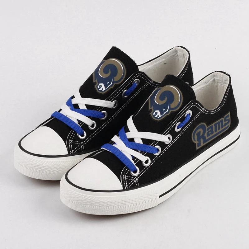 Los Angeles Rams Low Top Canvas Sport Sneakers Shoes For Men Women Fans by Crocs
