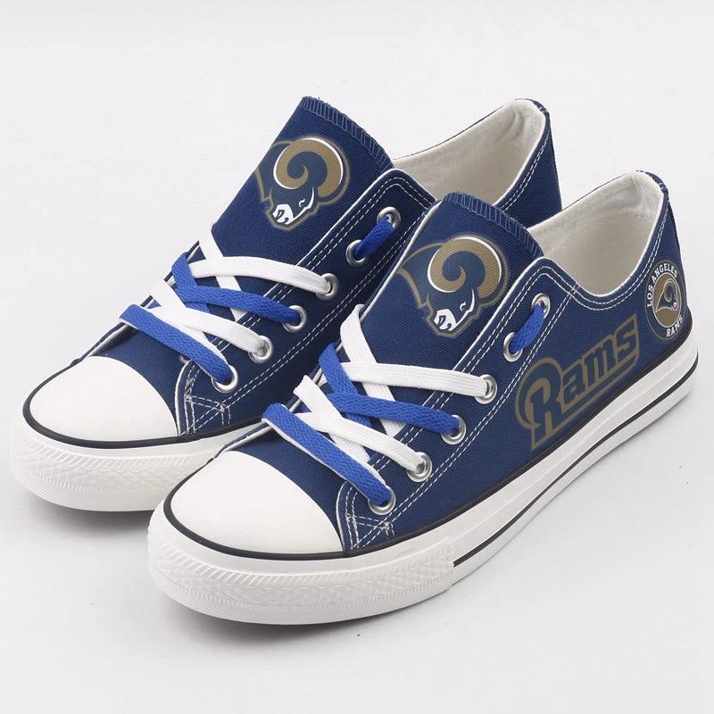 Los Angeles Rams Low Top Canvas Sport Sneakers Shoes For Men Women Fans by Crocs