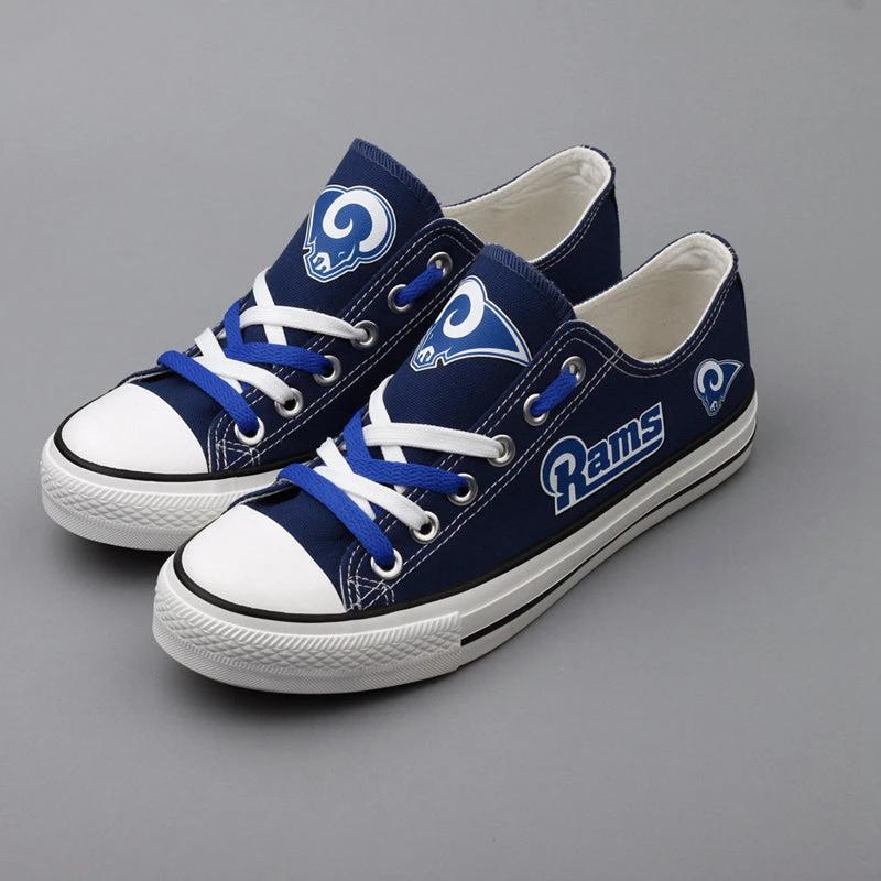Los Angeles Rams Low Top Canvas Sport Sneakers Shoes For Men Women Fans by Crocs