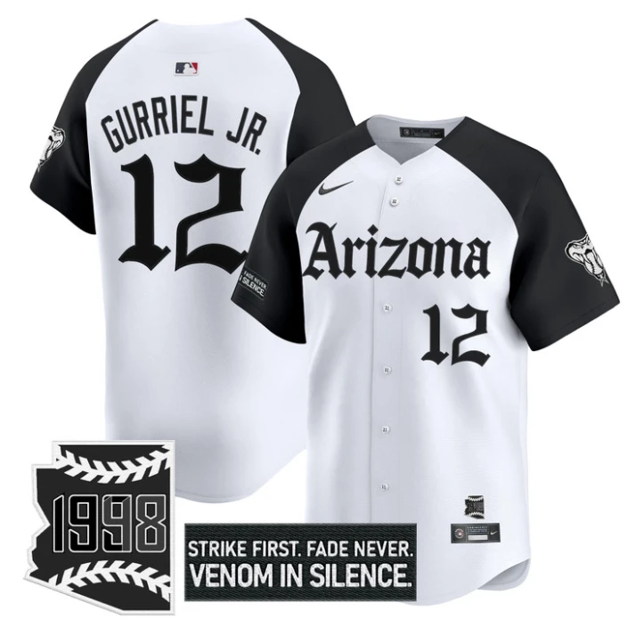 Lourdes Gurriel Jr Jersey #12 Arizona Diamondbacks Gothic Desert Fang by My Store