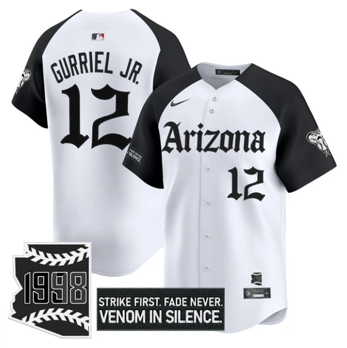 Lourdes Gurriel Jr Jersey #12 Arizona Diamondbacks Gothic Desert Fang Alternate by My Store