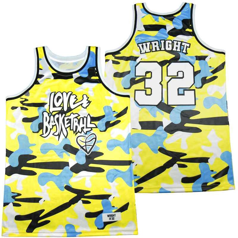 Love And Basketball #32 Wright Movie Basketball Jersey by My store basketball