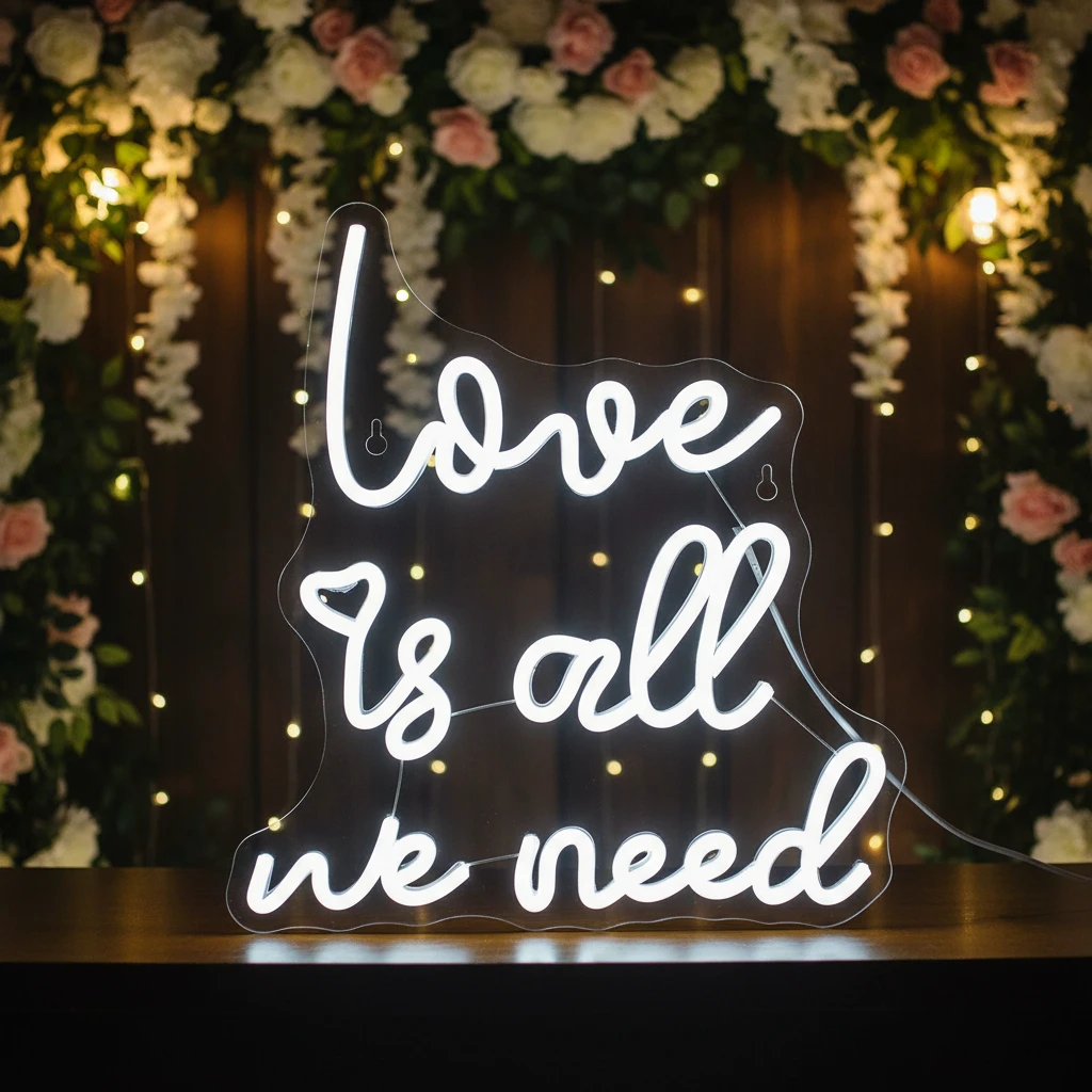 Love Is All We Need Neon Sign by Neonchics