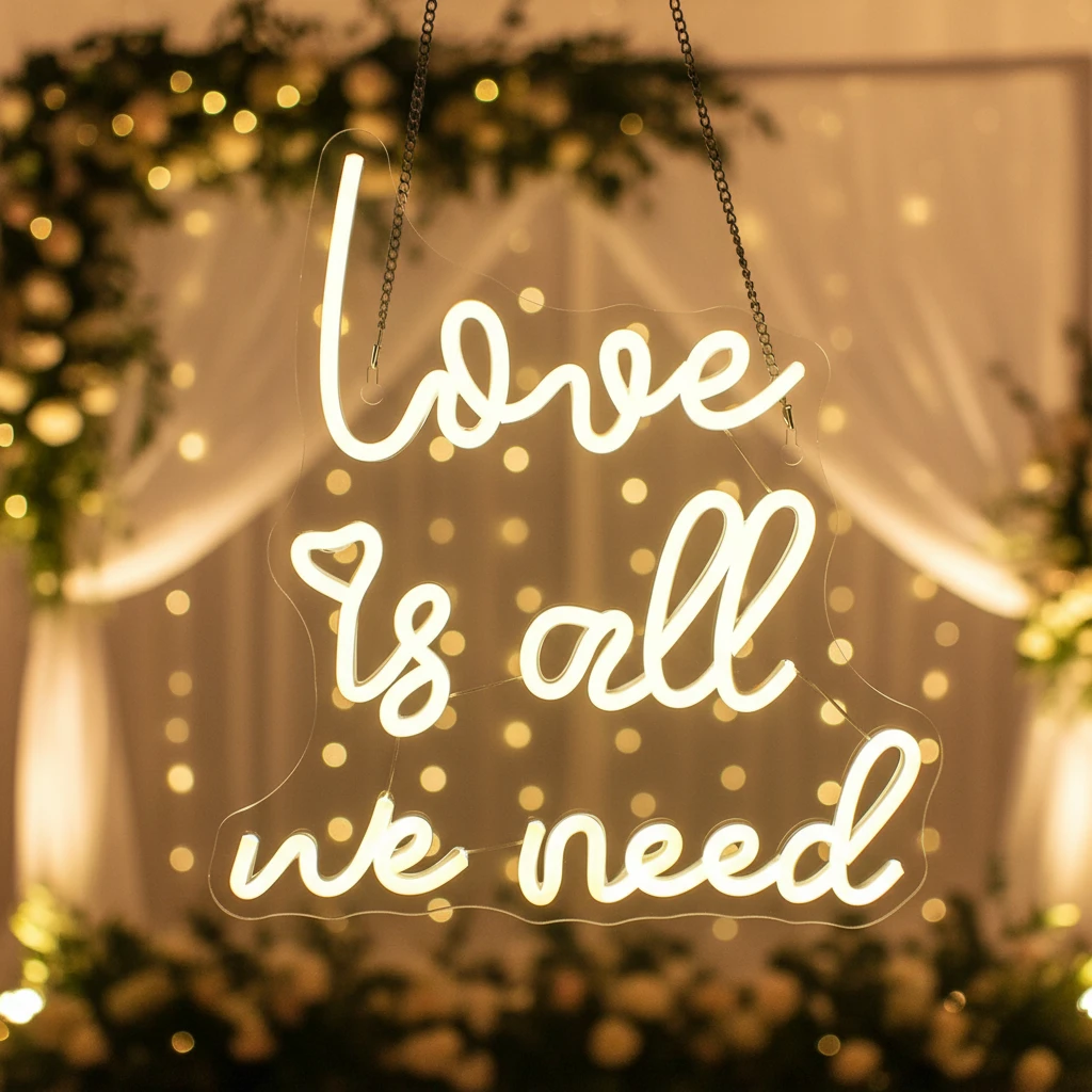 Love Is All We Need Neon Sign by Neonchics