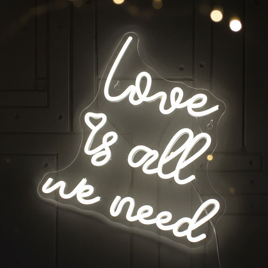 Love Is All We Need Neon Sign by Neonchics