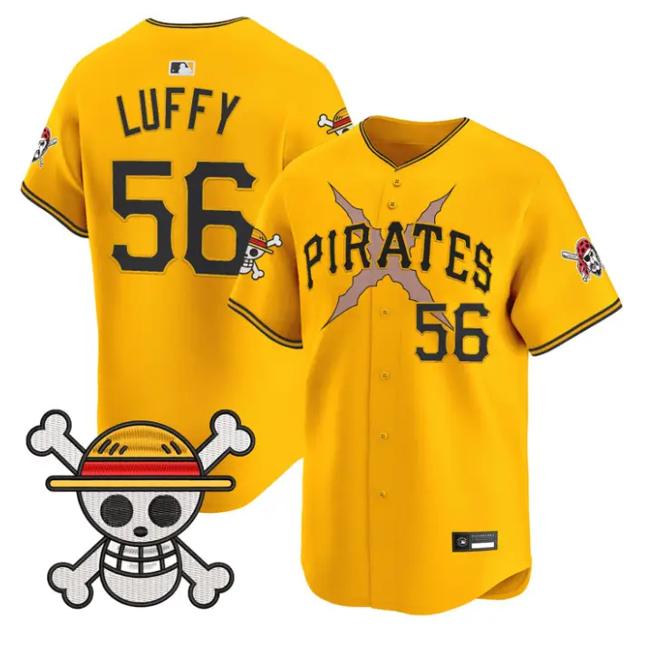 Luffy Jersey #56 Pittsburgh Pirates One Piece Vapor Premier Stitched by My Store