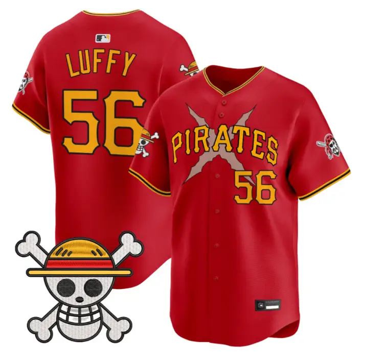 Luffy Jersey #56 Pittsburgh Pirates One Piece Vapor Premier Stitched by My Store