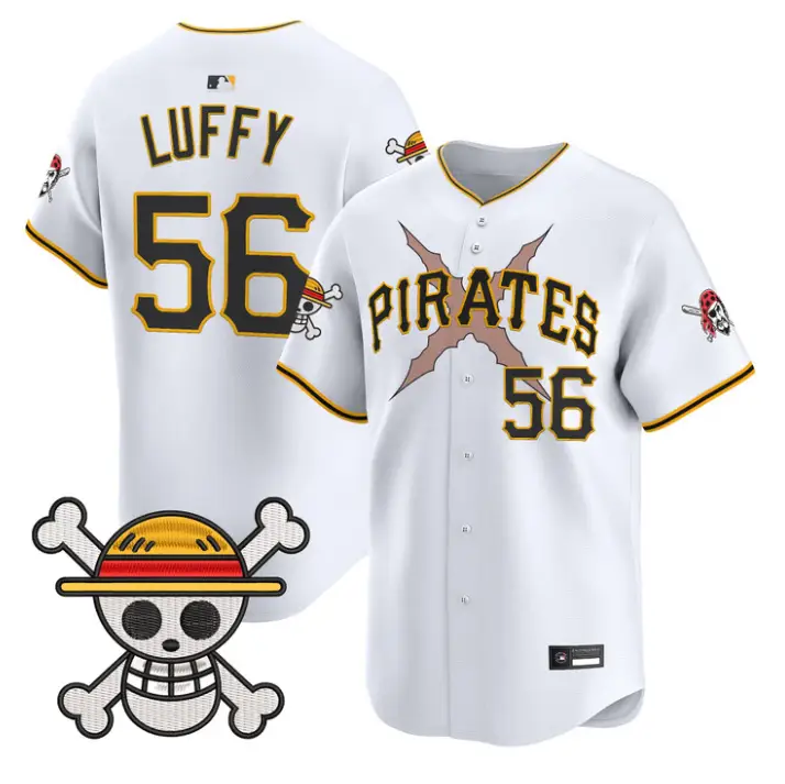 Luffy Jersey #56 Pittsburgh Pirates One Piece Vapor Premier Stitched by My Store