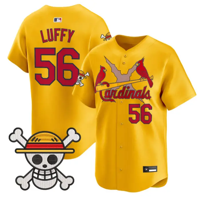 Luffy Jersey #56 St. Louis Cardinals One Piece Premier Stitched by My Store