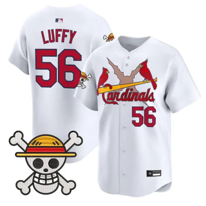 Luffy Jersey #56 St. Louis Cardinals One Piece Premier Stitched by My Store