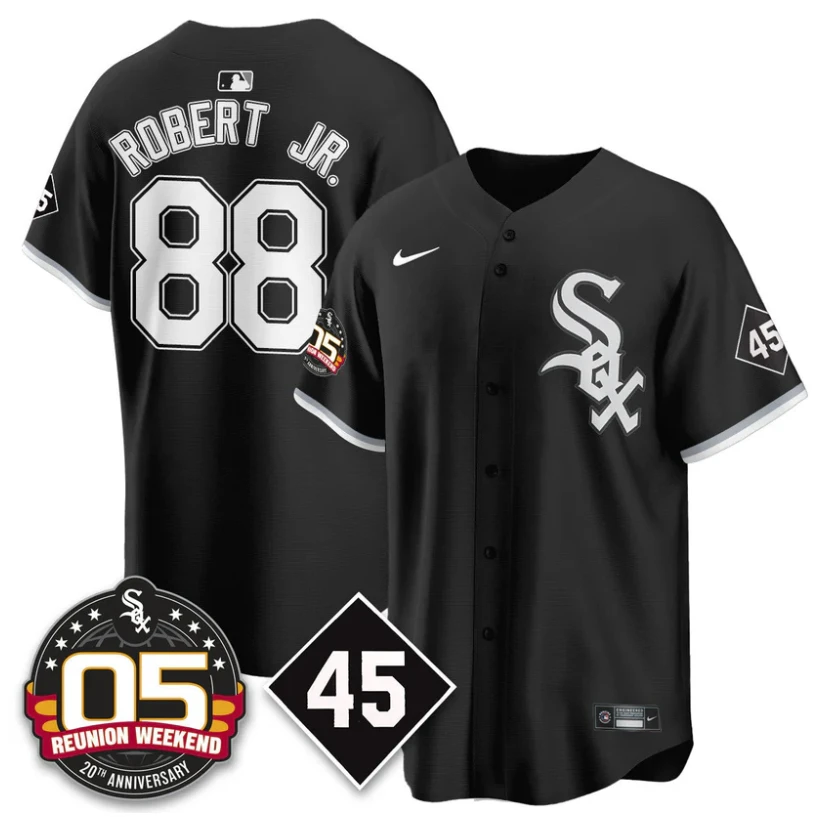 Luis Robert Jr Jersey #88 Chicago White Sox 2025 Reunion Weekend Black by My Store