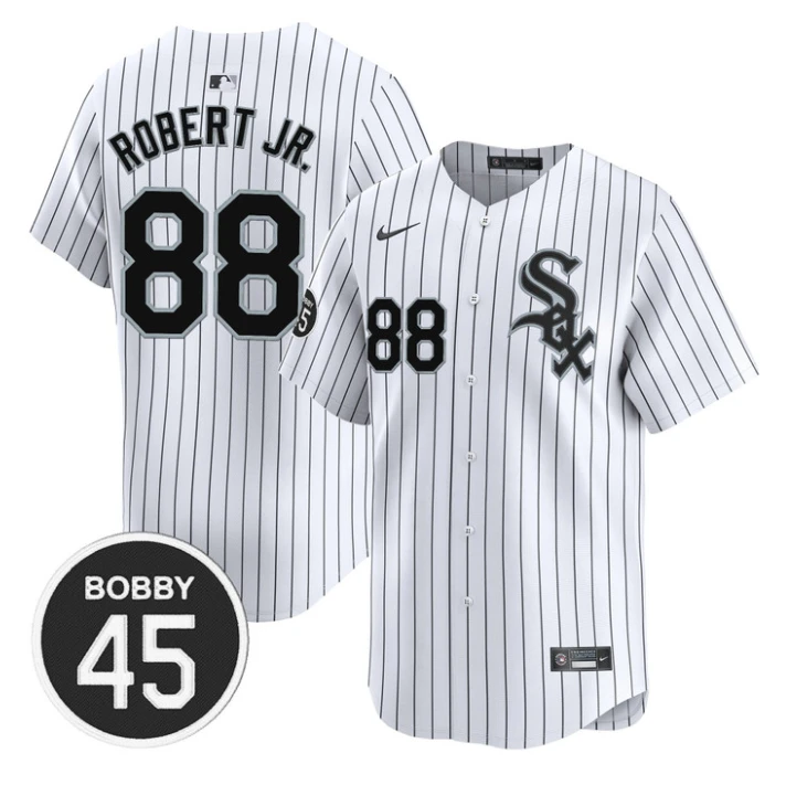 Luis Robert Jr Jersey #88 Chicago White Sox Bobby Jenks Stitched Stripes by My Store