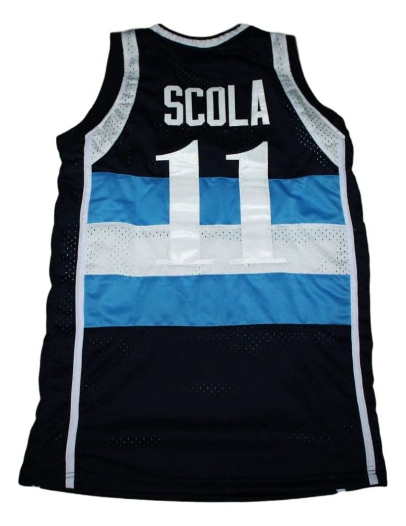 Luis Scola Jersey #11 Topper Argentina Basketball Navy Blue by My store basketball