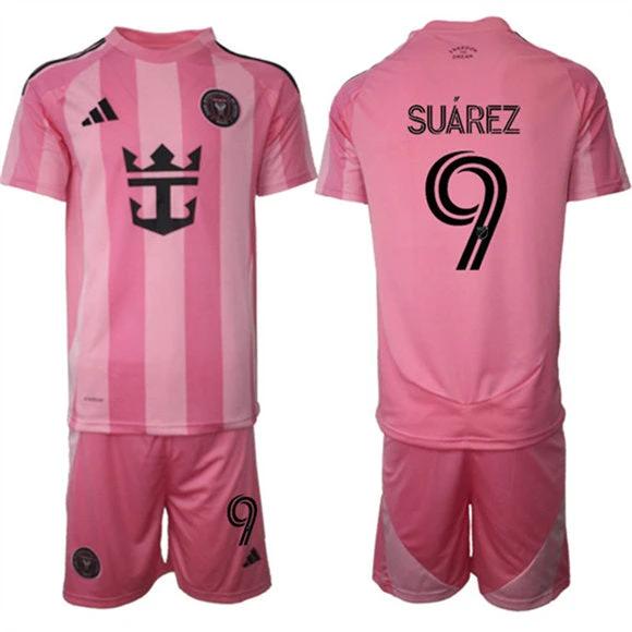 Luis Suárez Jersey #9 Inter Miami CF Pink Home 2025 - 26 Soccer Suit by Soccer Jersey