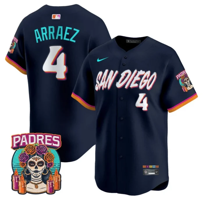Luis Arraez Jersey #4 San Diego 2026 City Connect Vapor Stitched by My Store