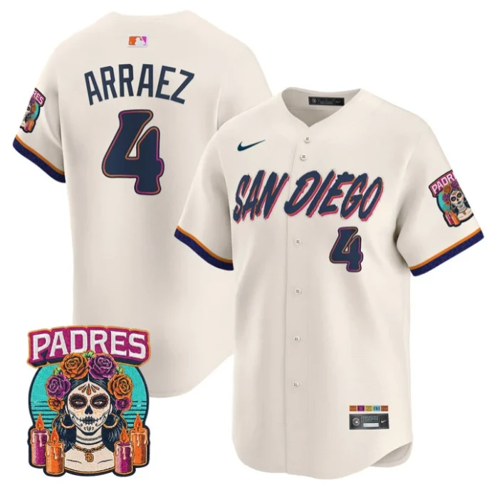 Luis Arraez Jersey #4 San Diego 2026 City Connect Vapor Stitched by My Store