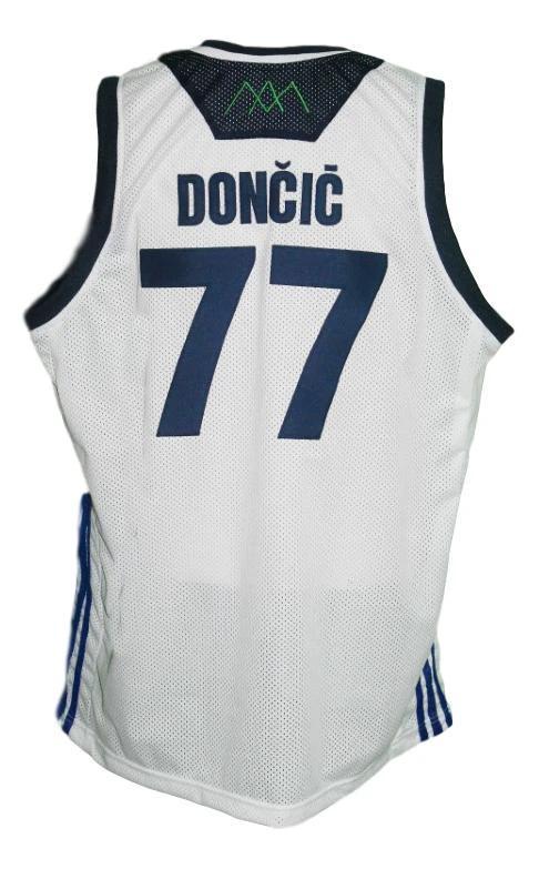 Luka Doncic Jersey #77 Slovenia Basketball White by My store basketball