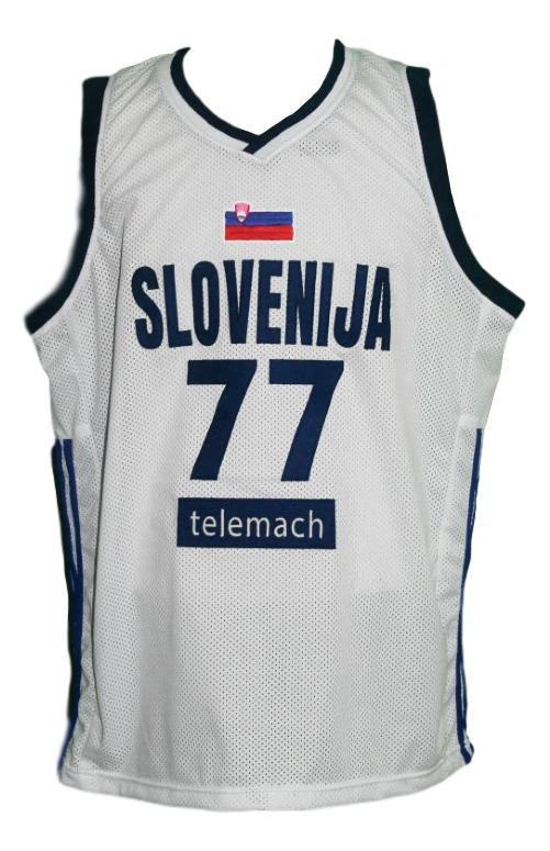 Luka Doncic Jersey #77 Slovenia Basketball White by My store basketball