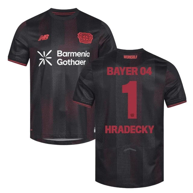 Lukas Hradecky 1 Bayer Leverkusen 2025 Home Match Jersey – Black by Soccer Jersey