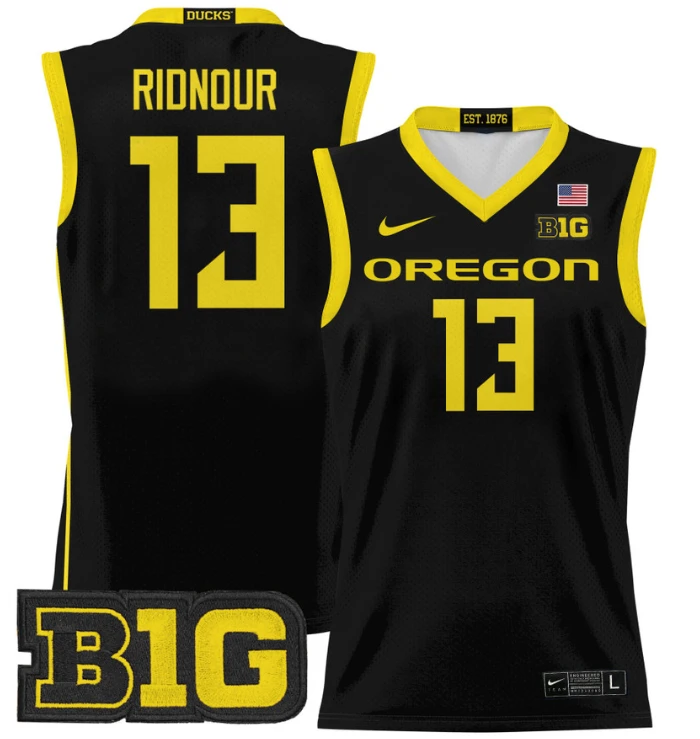 Luke Ridnour Jersey #13 Oregon Ducks 2024 Lightweight Basketball Black by My store basketball