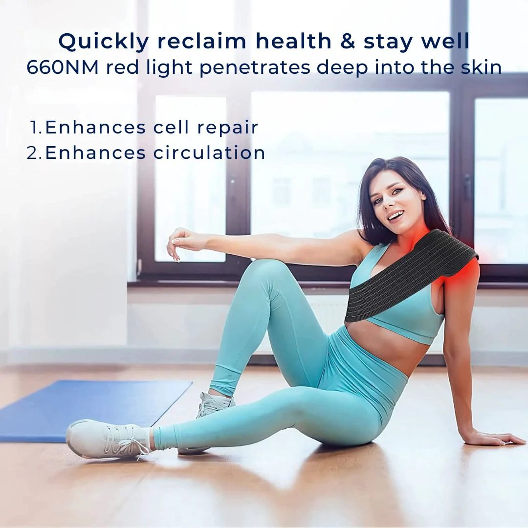 LumiRelief Red Light Therapy Belt | for Pain Relief - Inflammation Reduction - Muscle Recovery - Red Light for Skin Rejuvenation Bowlift by Bowlift