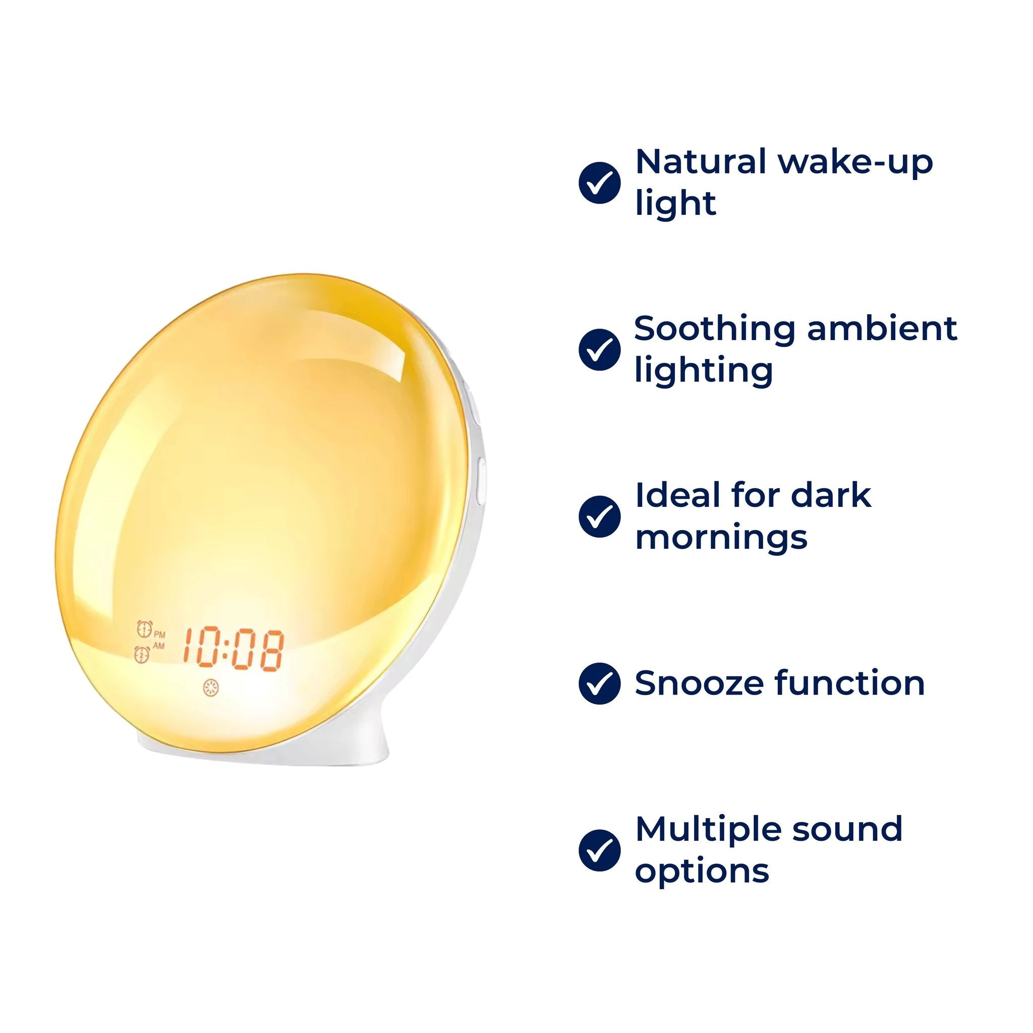 LumiRise | Sunrise Alarm Clock – Natural Wake-Up Light – Ambient Lighting – Ideal for Dark Mornings Bowlift by Bowlift