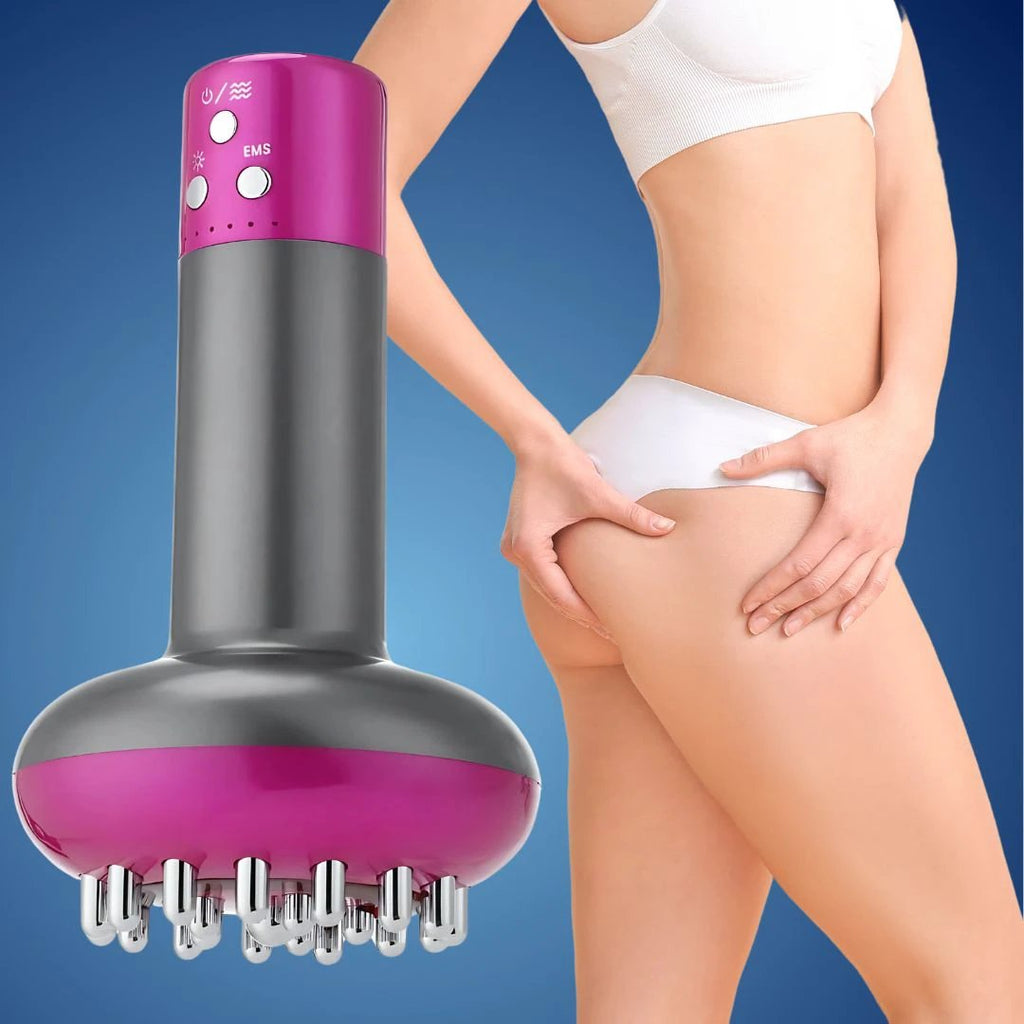 LumiSculpt Electric Cellulite Meridian Brush Massager | Skin Firming Device - Lymphatic Drainage and Muscle Relaxation for Home Use Bowlift by Bowlift